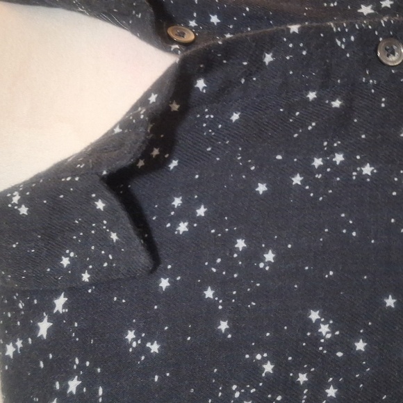 Madewell Oversized Ex-Boyfriend Shirt in Star Print Size S - Picture 7 of 15